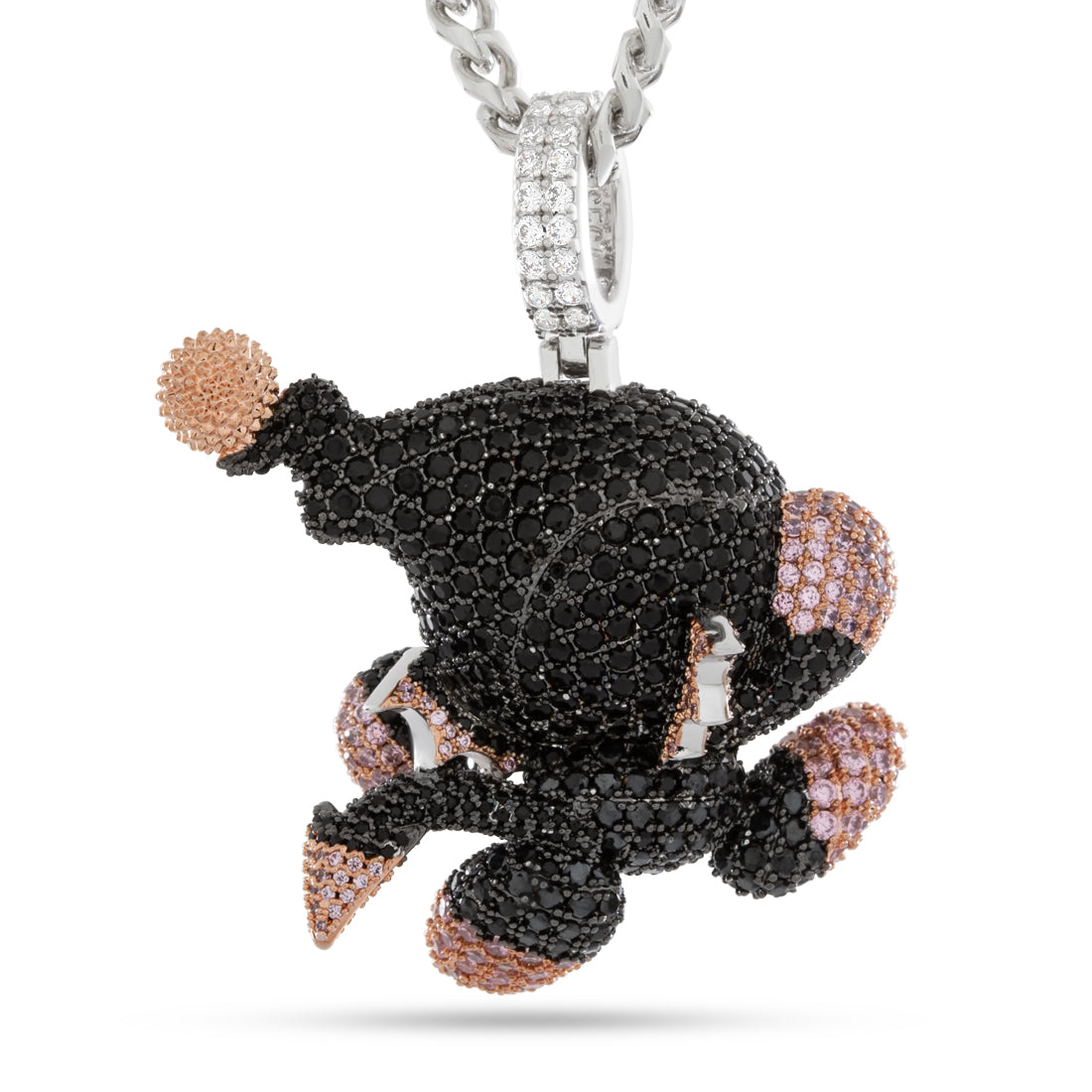 Sonic the Hedgehog x Kingices - Dark Chao Necklace  in  Gold Plated / Black Gold / 2.2" by Kingices