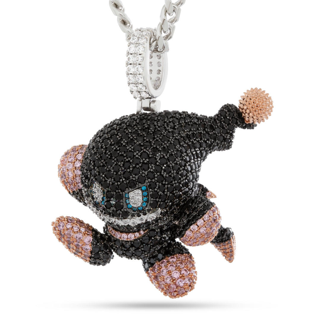 Sonic the Hedgehog x Kingices - Dark Chao Necklace  in  Gold Plated / Black Gold / 2.2" by Kingices