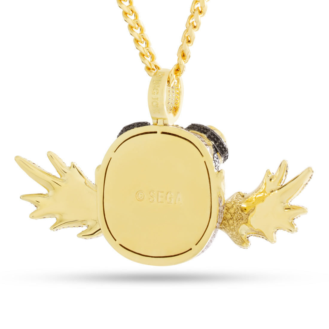 Sonic the Hedgehog x Kingices - Dr. Eggman Necklace  in  Gold Plated / 14K Gold / 2.1" by Kingices