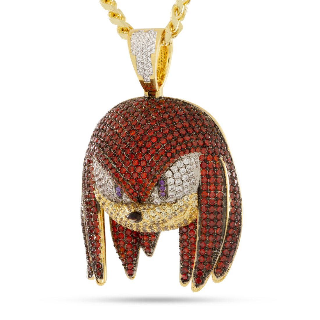 Sonic the Hedgehog x Kingices - Knuckles Necklace  in  14K Gold / 2.1" by Kingices