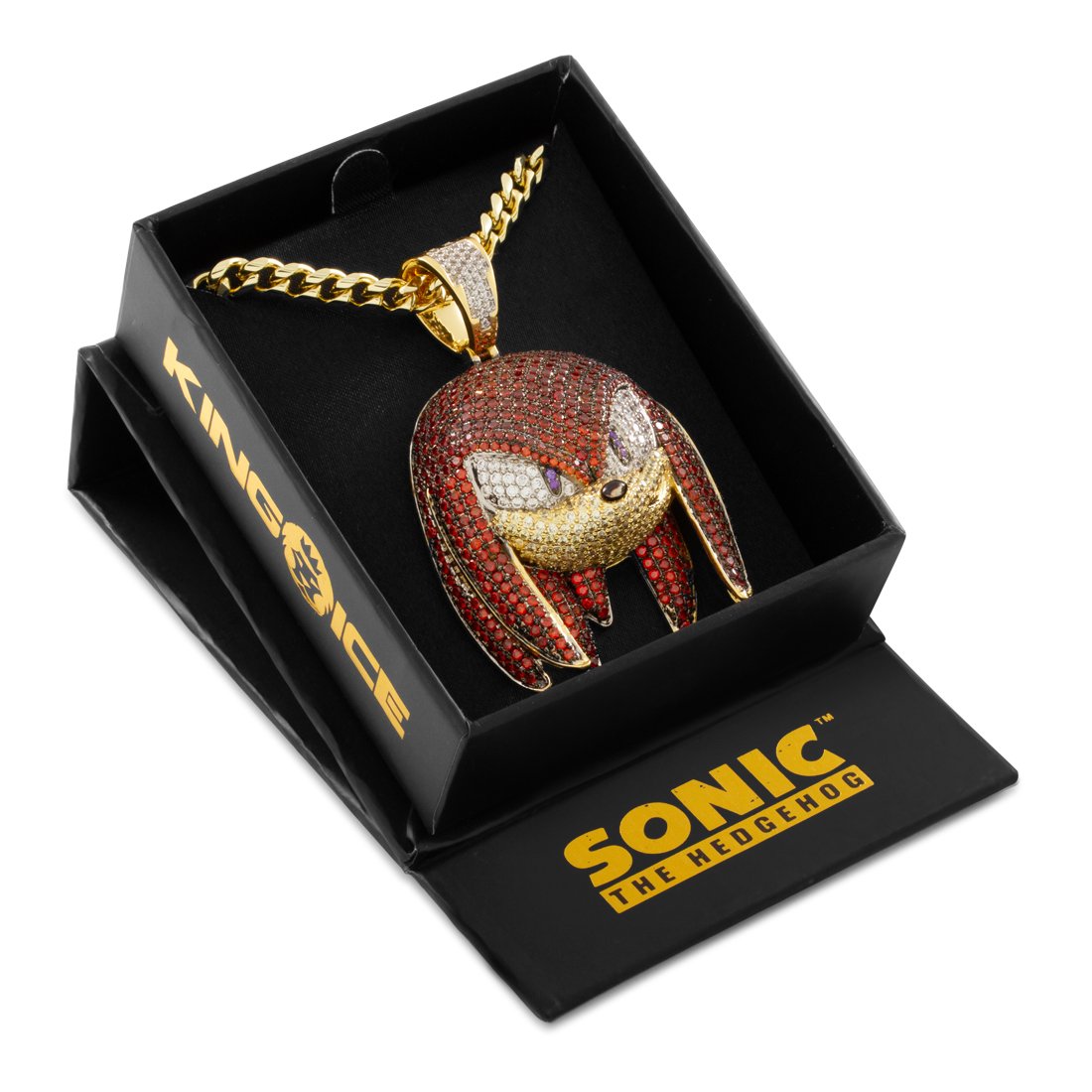 Sonic the Hedgehog x Kingices - Knuckles Necklace  in  14K Gold / 2.1" by Kingices