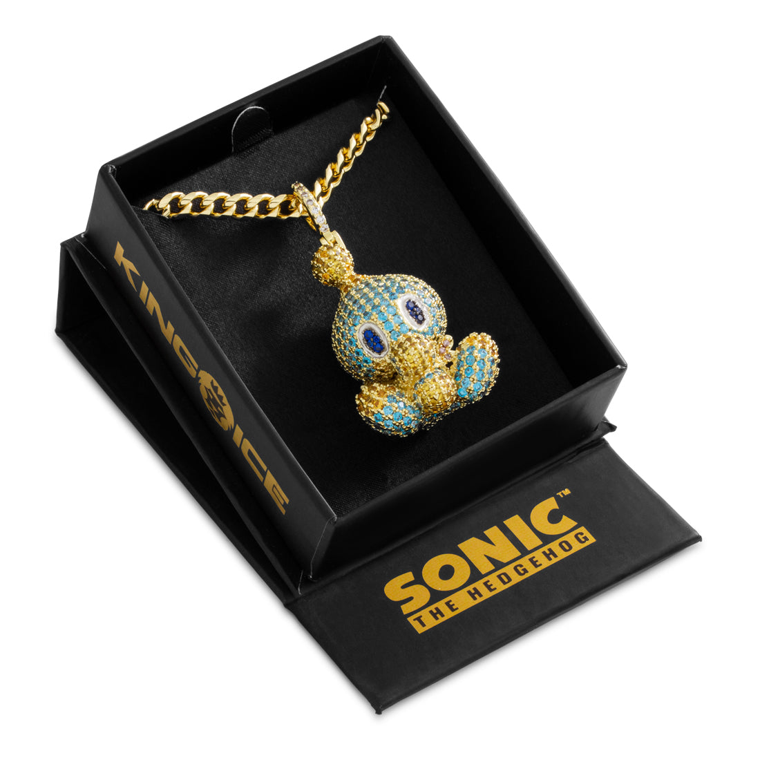 Sonic the Hedgehog x Kingices - Neutral Chao Necklace  in  Gold Plated / 14K Gold / 2.1" by Kingices