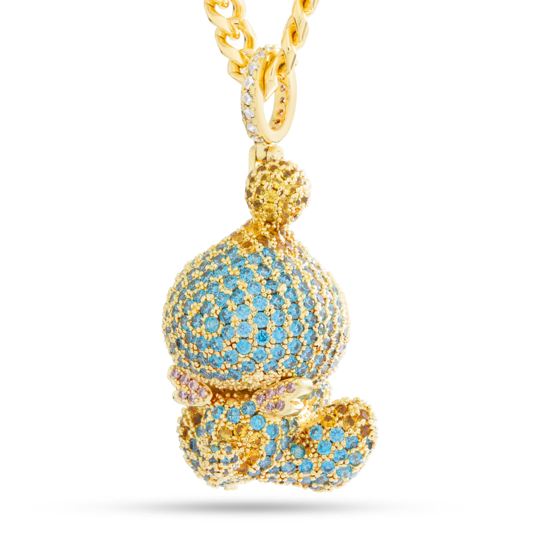 Sonic the Hedgehog x Kingices - Neutral Chao Necklace  in  Gold Plated / 14K Gold / 2.1" by Kingices