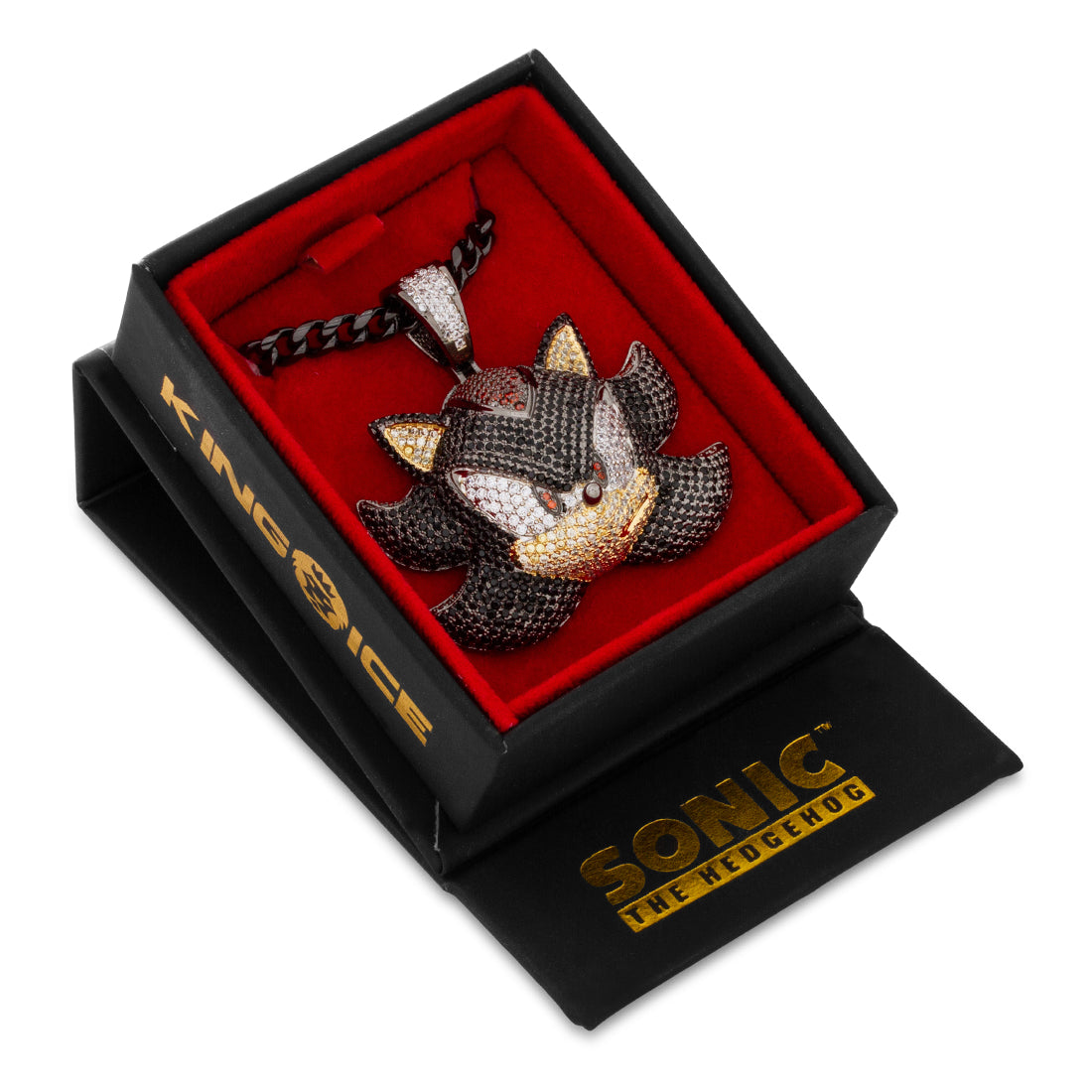 Sonic the Hedgehog x Kingices - Shadow Necklace  in  Black Gold / 2" by Kingices