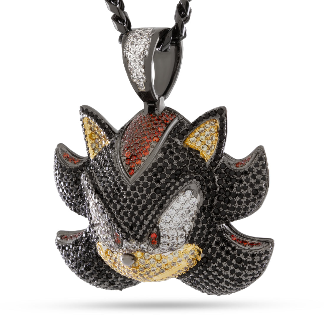 Sonic the Hedgehog x Kingices - Shadow Necklace  in  Black Gold / 2" by Kingices