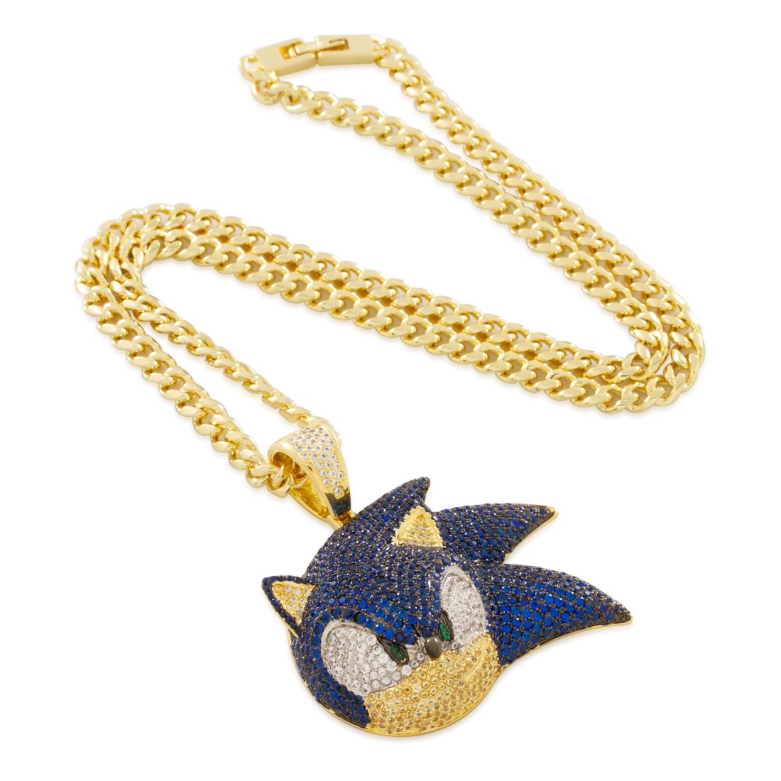 Sonic the Hedgehog x Kingices - Sonic Necklace  in  14K Gold / 2" by Kingices