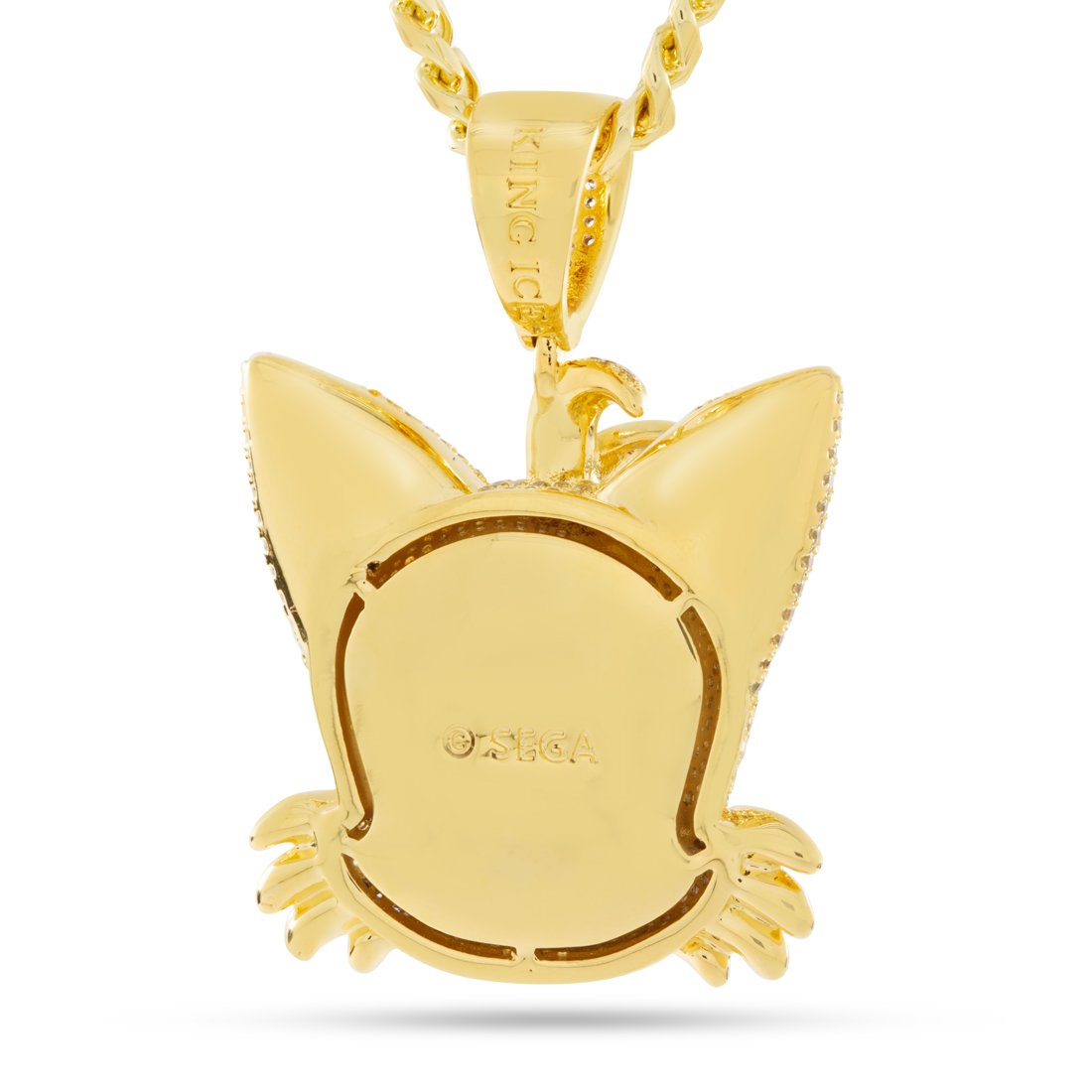 Sonic the Hedgehog x Kingices - Tails Necklace  in  14K Gold / 2.4" by Kingices