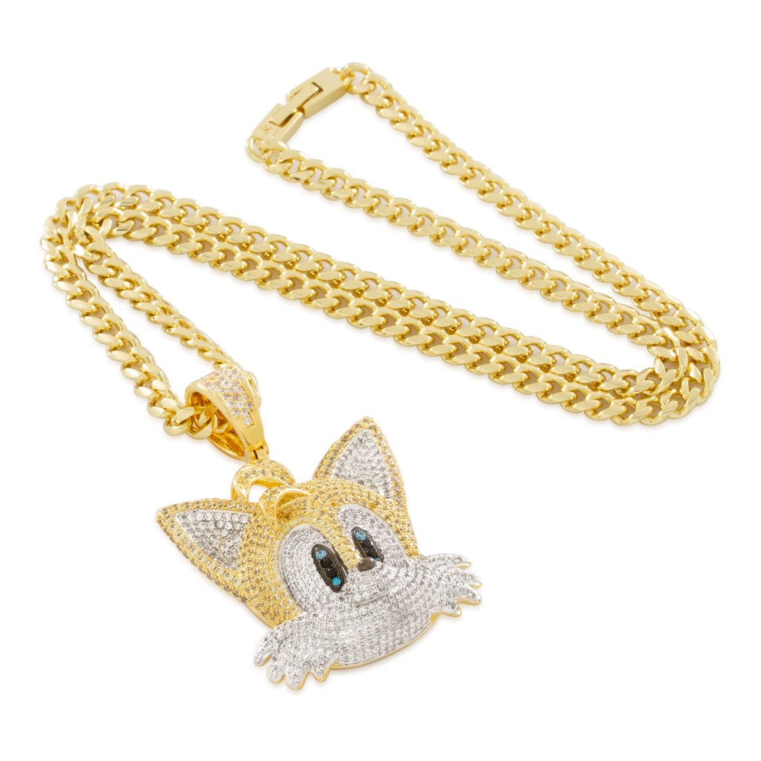 Sonic the Hedgehog x Kingices - Tails Necklace  in  14K Gold / 2.4" by Kingices