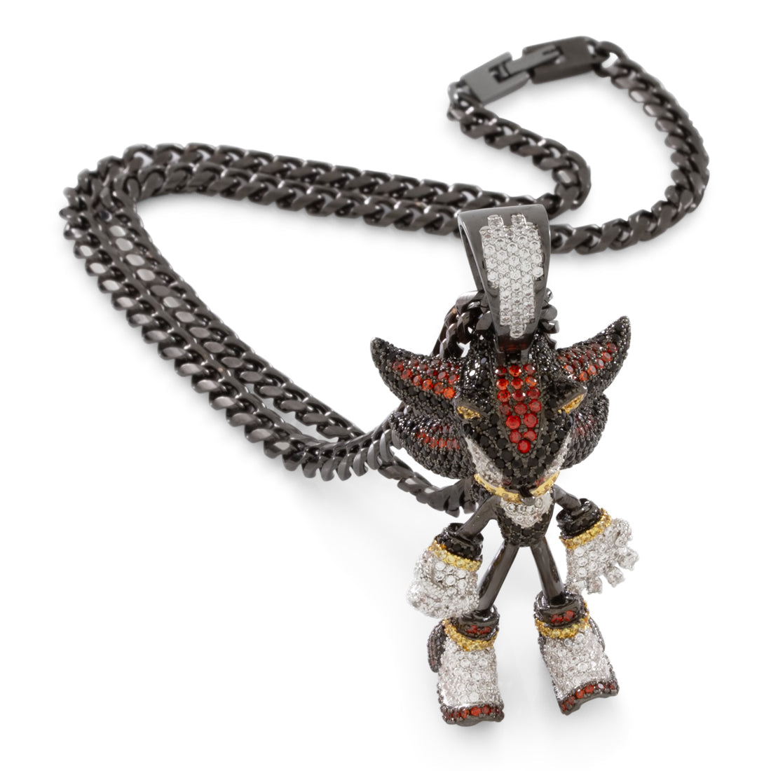 Sonic the Hedgehog x Kingices - Fast Shadow Necklace  in  Black Gold / 2.5" by Kingices