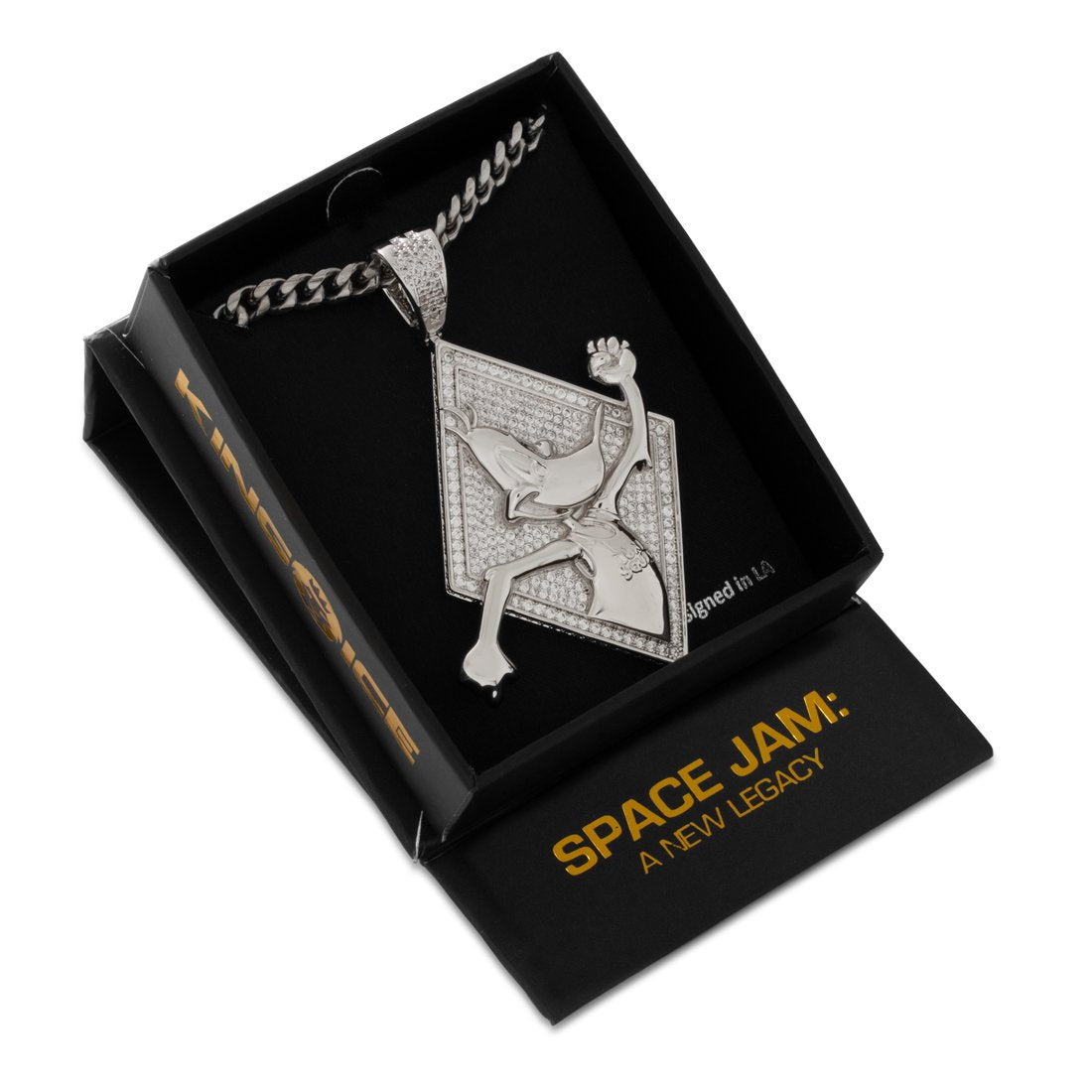 Space Jam x Kingices - Daffy Duck Necklace  in  by Kingices