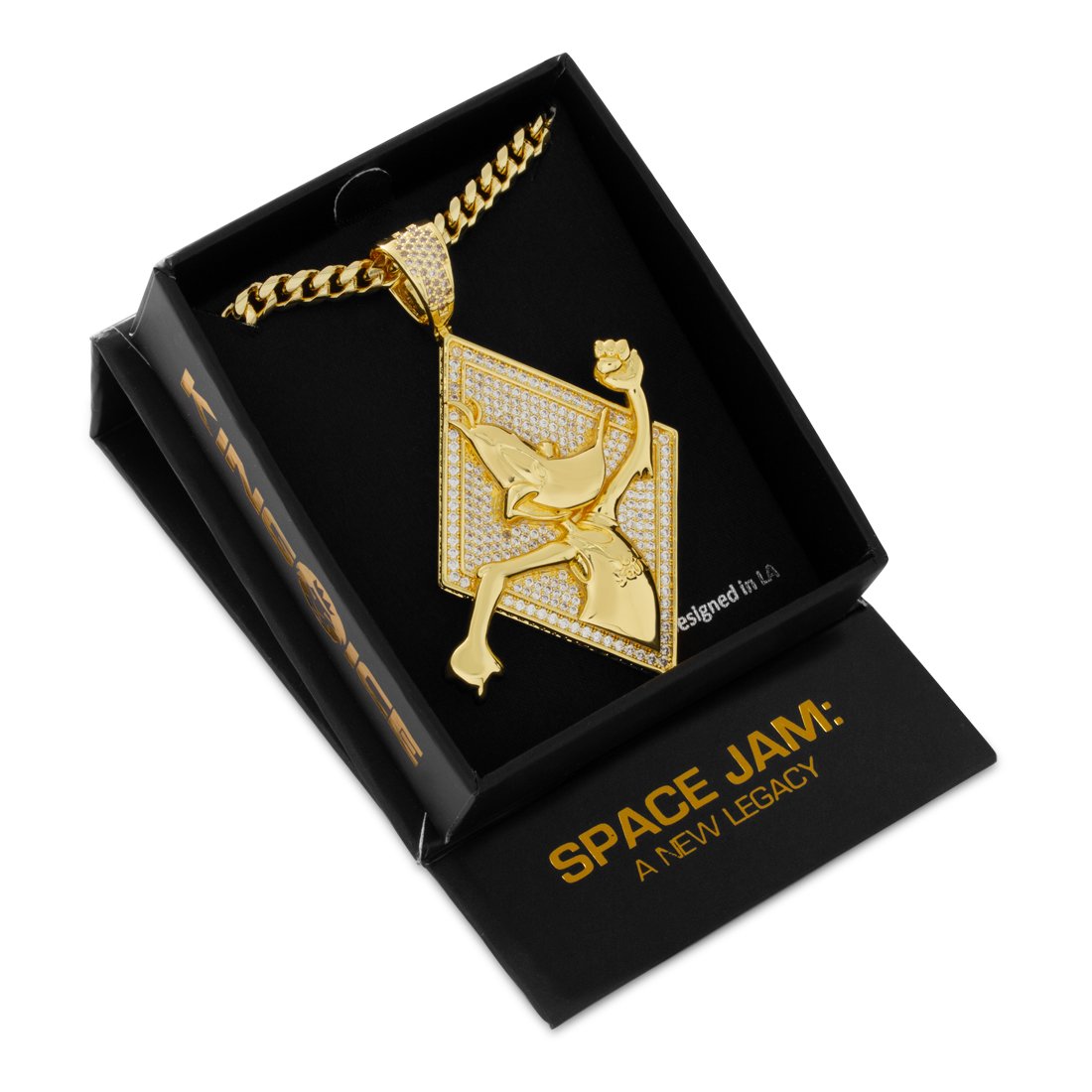 Space Jam x Kingices - Daffy Duck Necklace  in  by Kingices