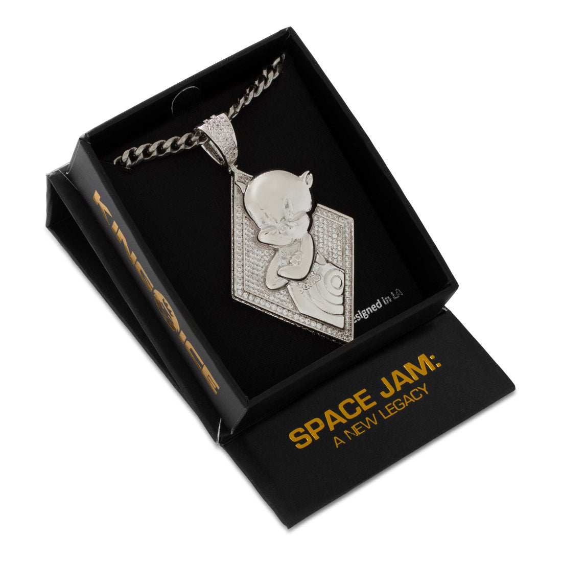 Space Jam x Kingices - Porky Pig Necklace  in  by Kingices