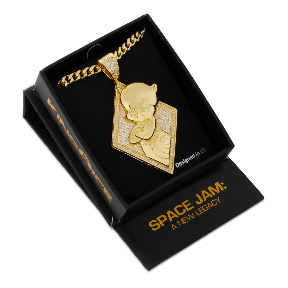 Space Jam x Kingices - Porky Pig Necklace  in  by Kingices