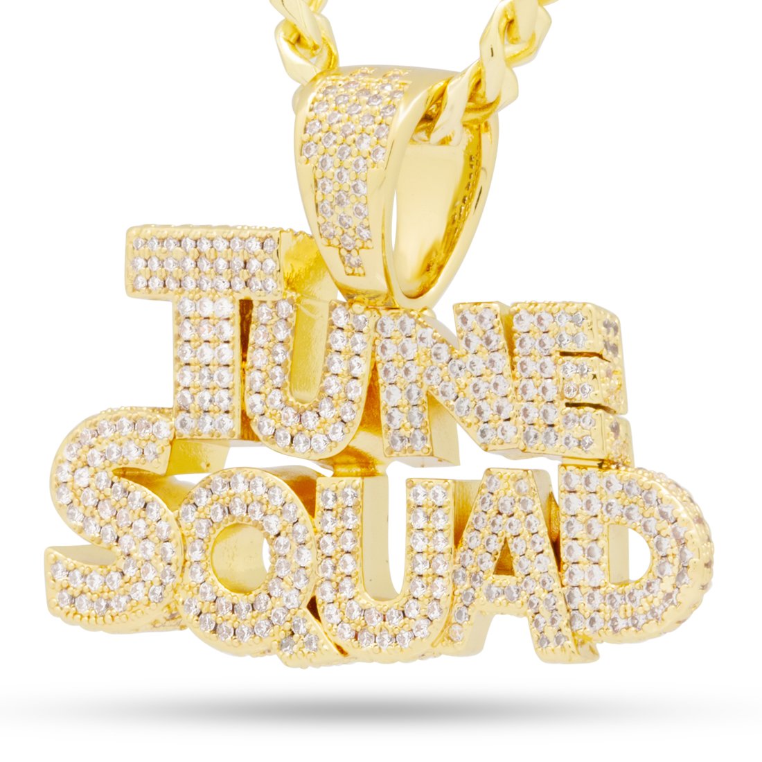 Space Jam x Kingices - Tune Squad Necklace  in  14K Gold / 1.4" by Kingices