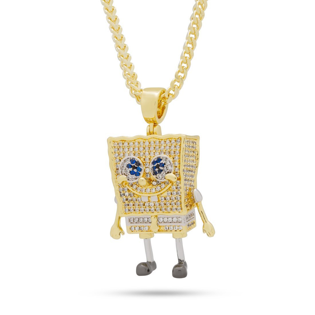 SpongeBob x Kingices - SpongeBob SquarePants Necklace  in  14K Gold / 1.7" by Kingices