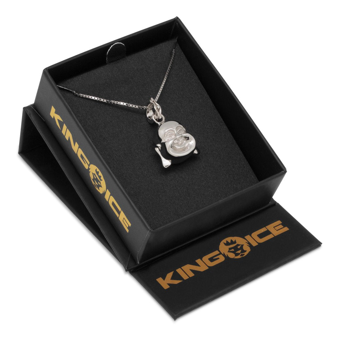 Sterling Silver Buddha of Perception Necklace  in  by Kingices