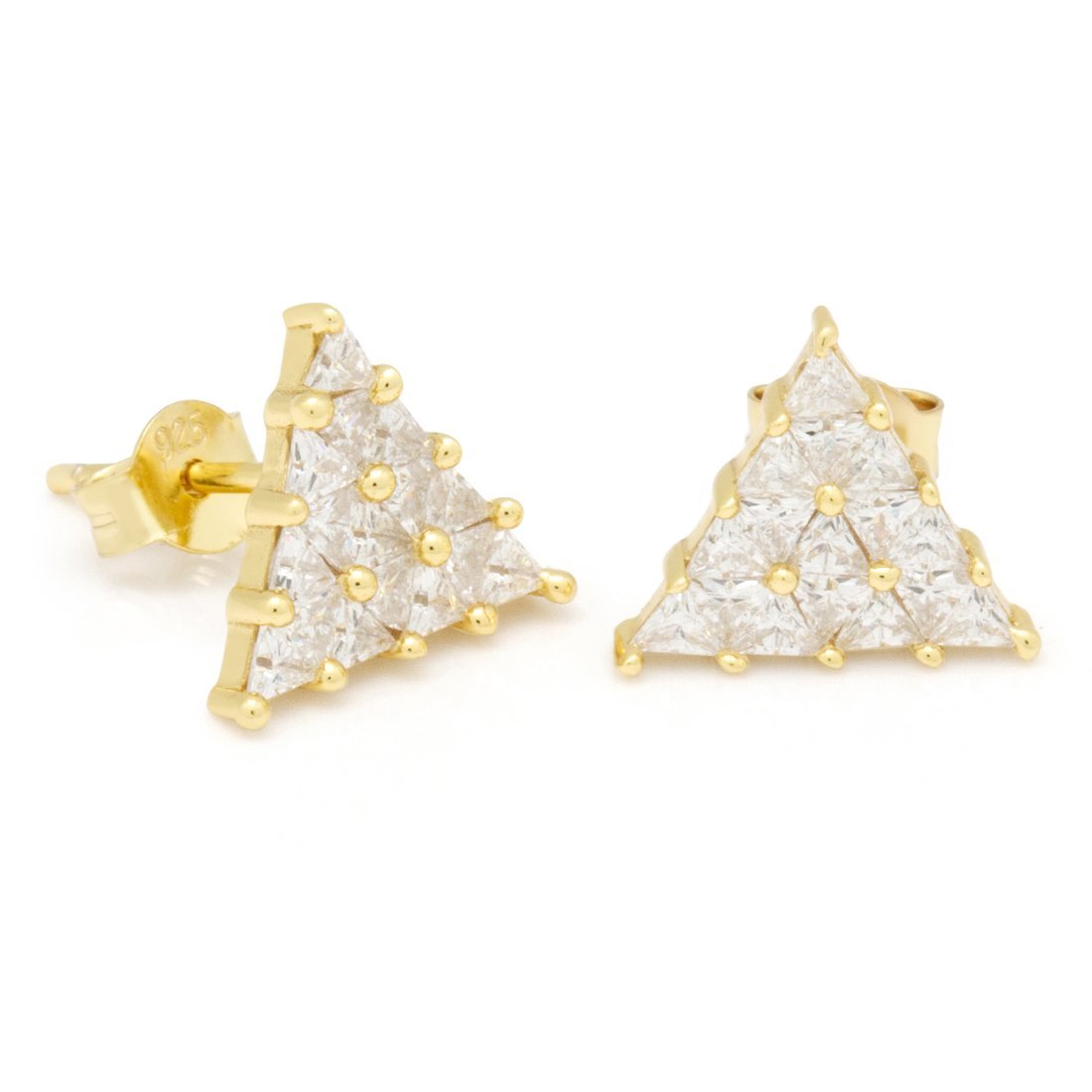 Trinus Earrings  in  Sterling Silver / 14K Vermeil / 11mm by Kingices