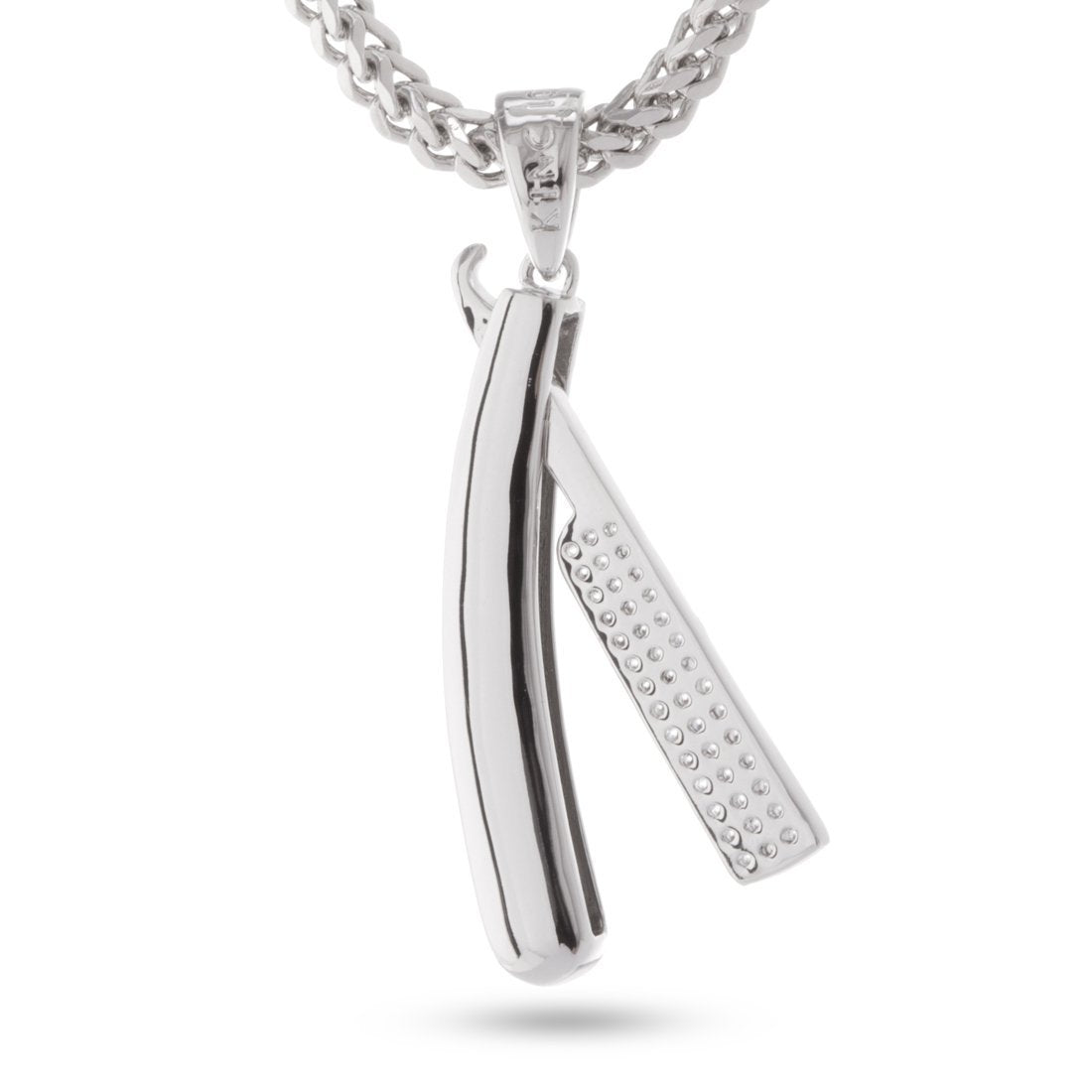 Straight RZR Barber Shop Necklace  in  by Kingices