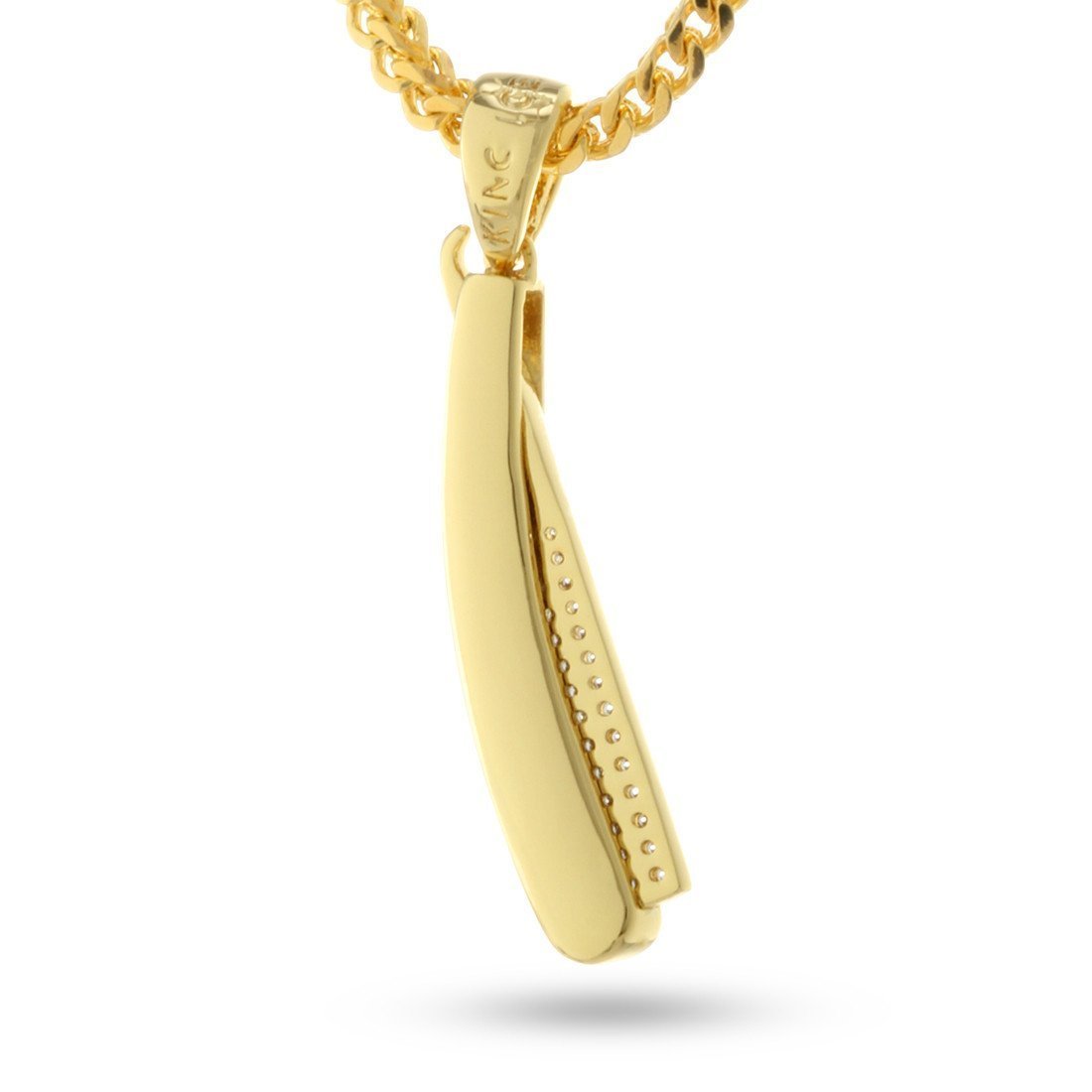 Straight RZR Barber Shop Necklace  in  by Kingices