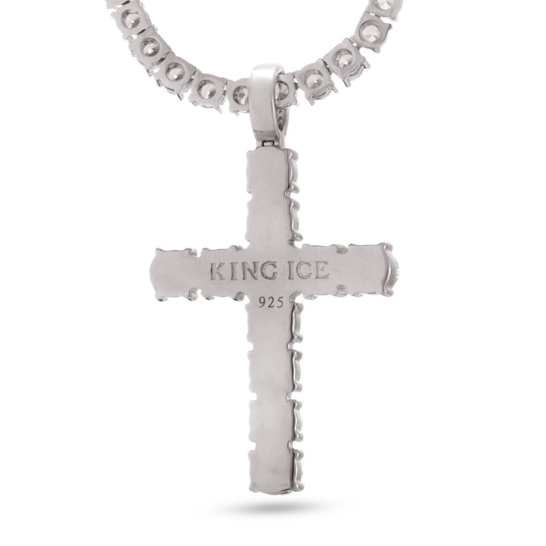 Tennis Cross Necklace  in  by Kingices