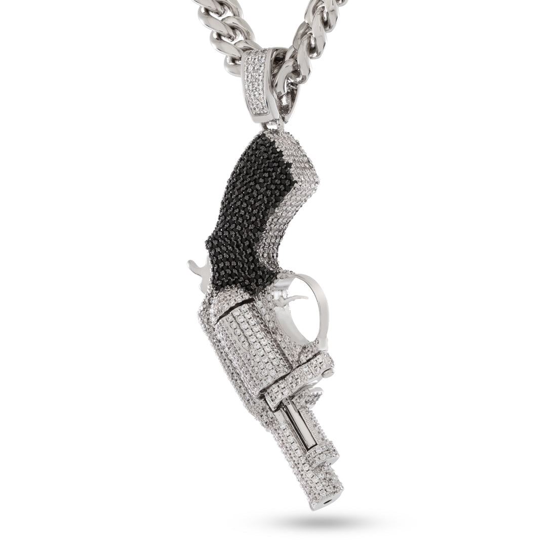 .38 Special Necklace  in  White Gold / 3.2" by Kingices