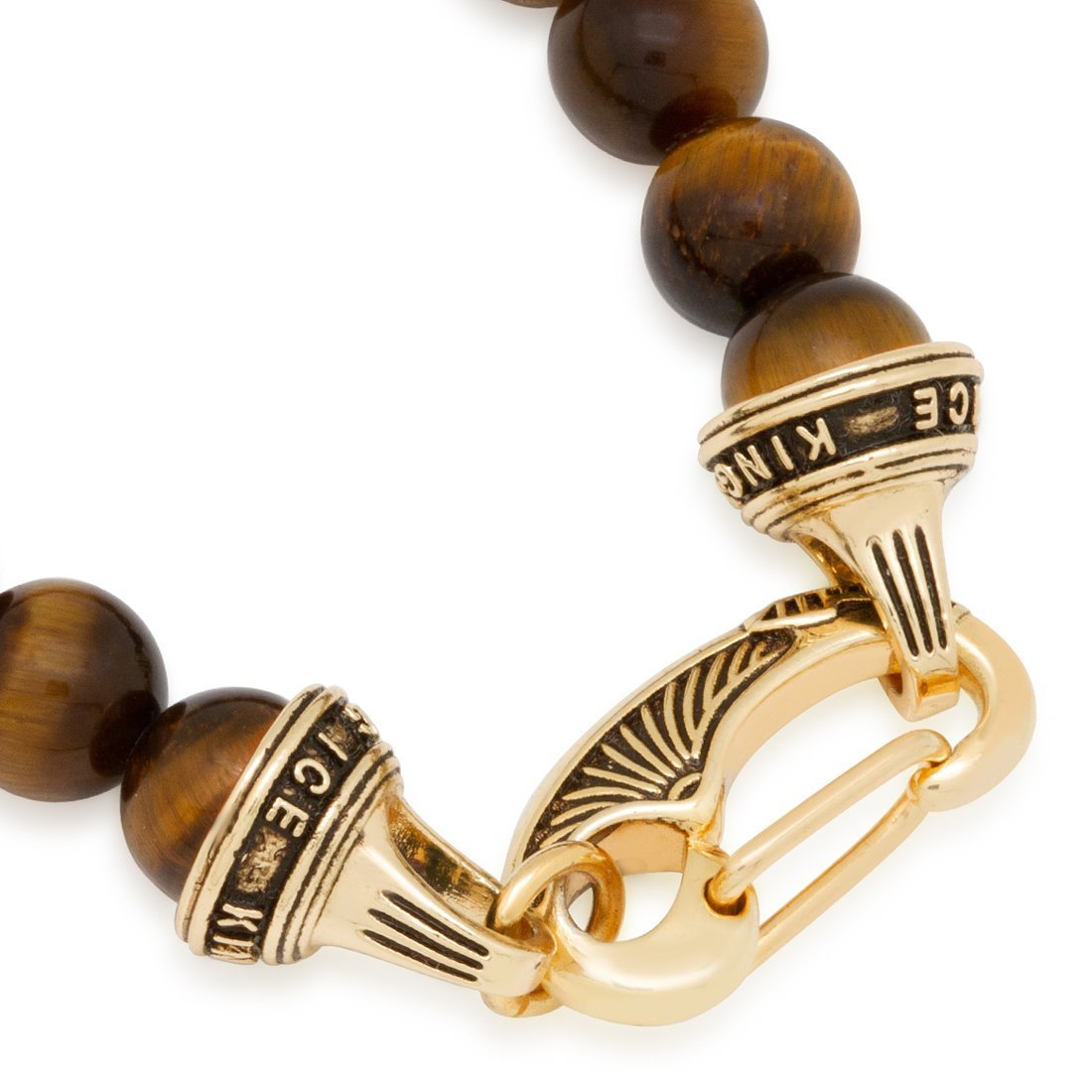Tiger-Eye Wakanda Inspired Chain  in  Gold Plated / 14K Gold / 20" by Kingices