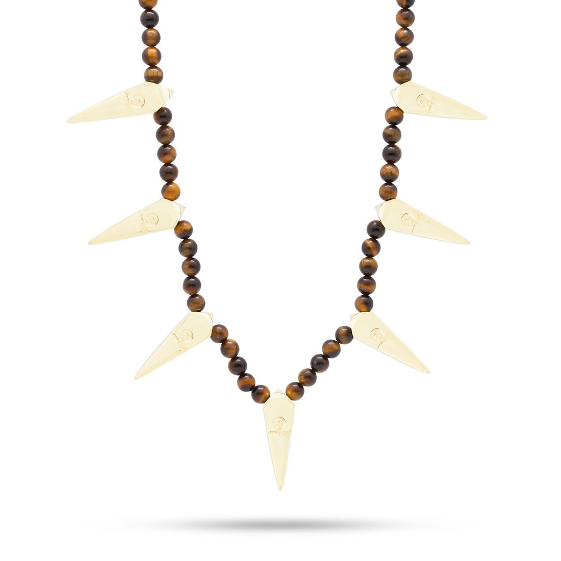Tiger-Eye Wakanda Inspired Chain  in  Gold Plated / 14K Gold / 20" by Kingices