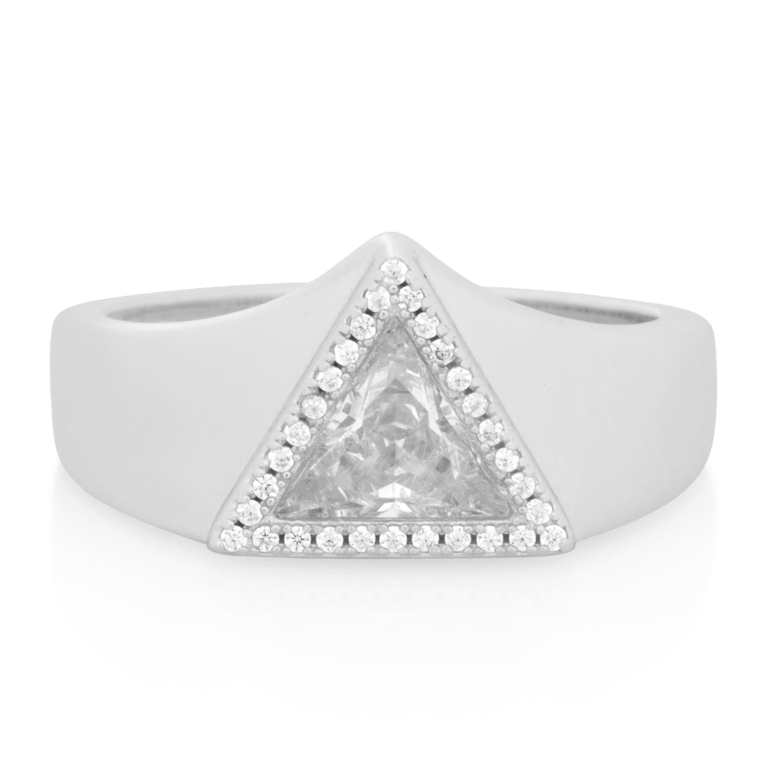Trillion-Cut Signet Ring  in  by Kingices