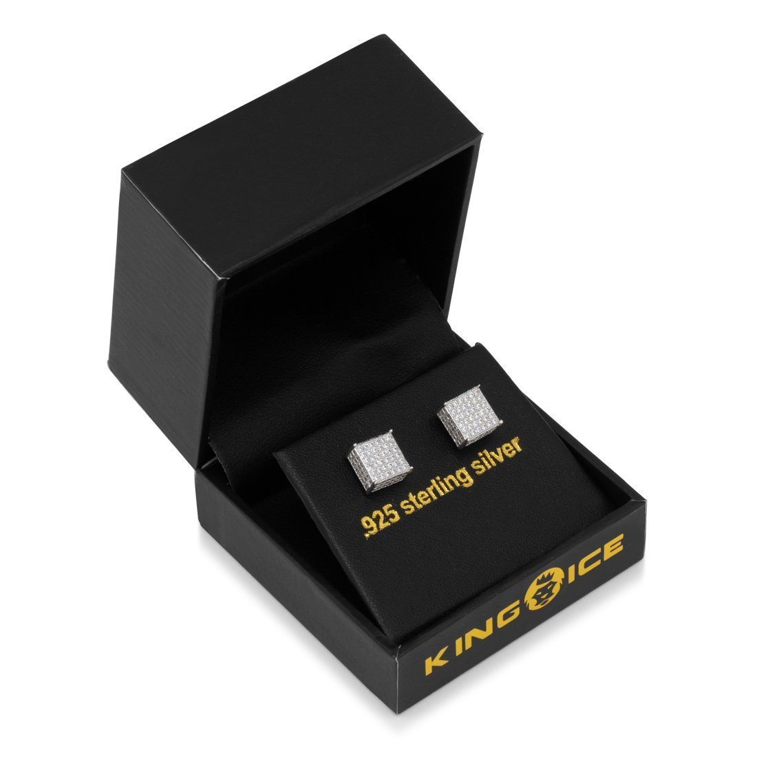 Triple-Row Stud Earrings  in  by Kingices