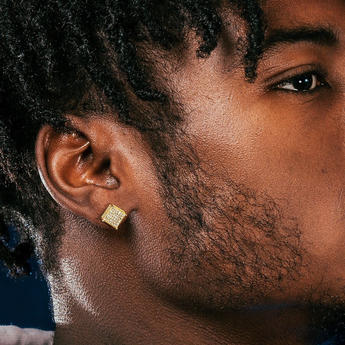 Triple-Row Stud Earrings  in  by Kingices