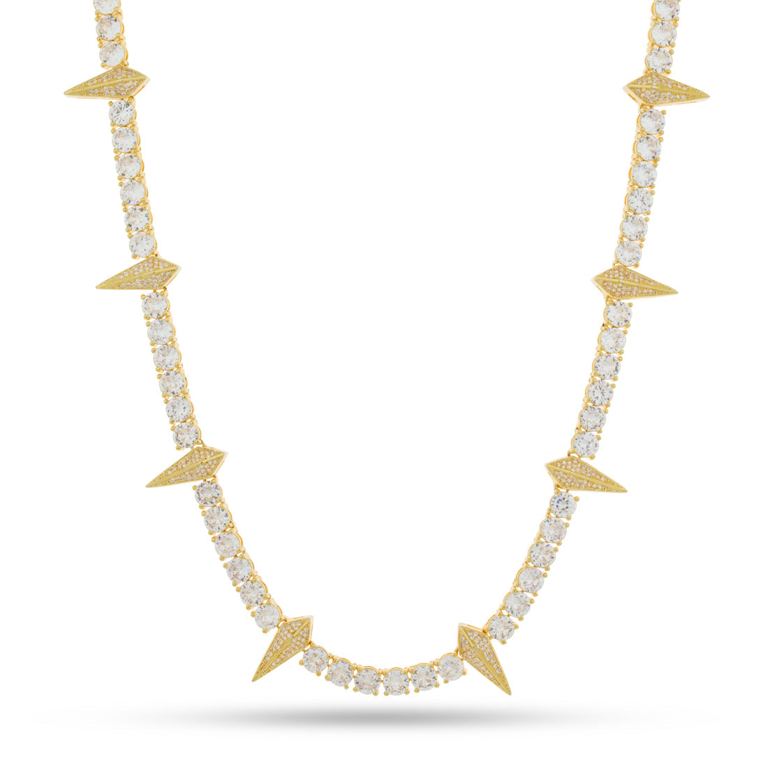 Wakanda Tennis Chain  in  Gold Plated / 14K Gold / 18" by Kingices