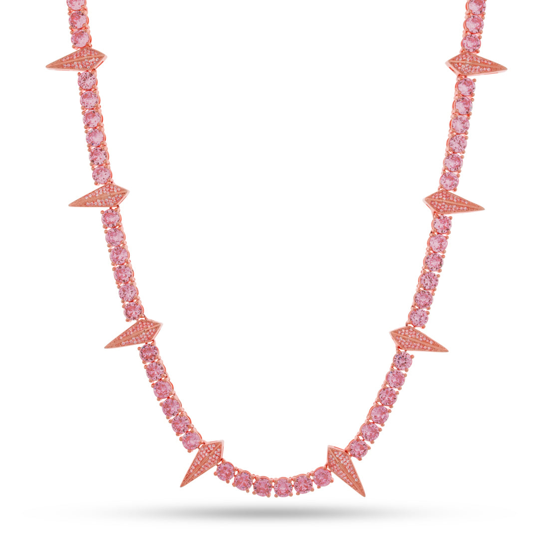 Wakanda Tennis Chain  in  Gold Plated / Rose Gold / 18" by Kingices