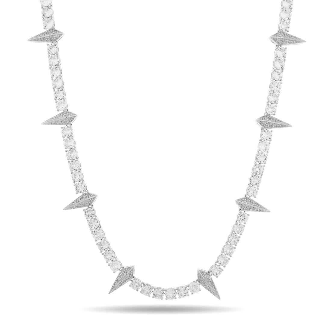 Wakanda Tennis Chain  in  Gold Plated / White Gold / 18" by Kingices
