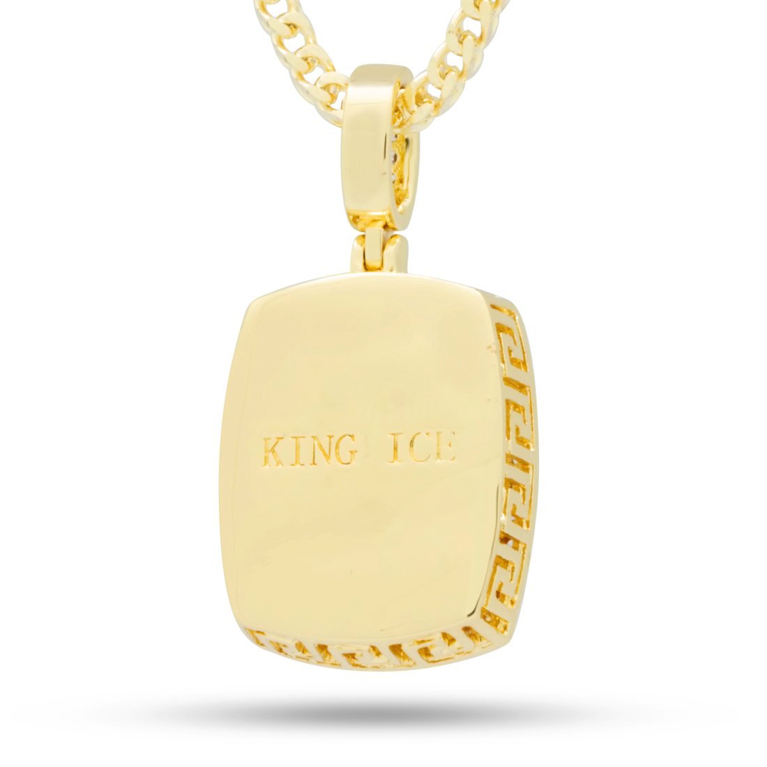 White Crown Julz Necklace  in  14K Gold / 1.5" by Kingices