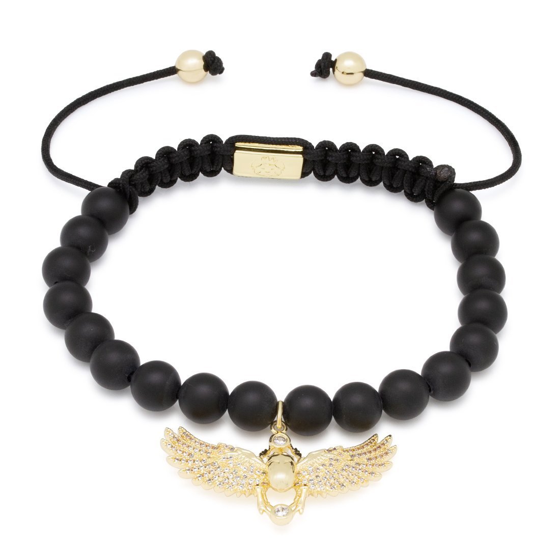 Winged Scarab Bracelet by MARZ  in  14K Gold / 8" by Kingices
