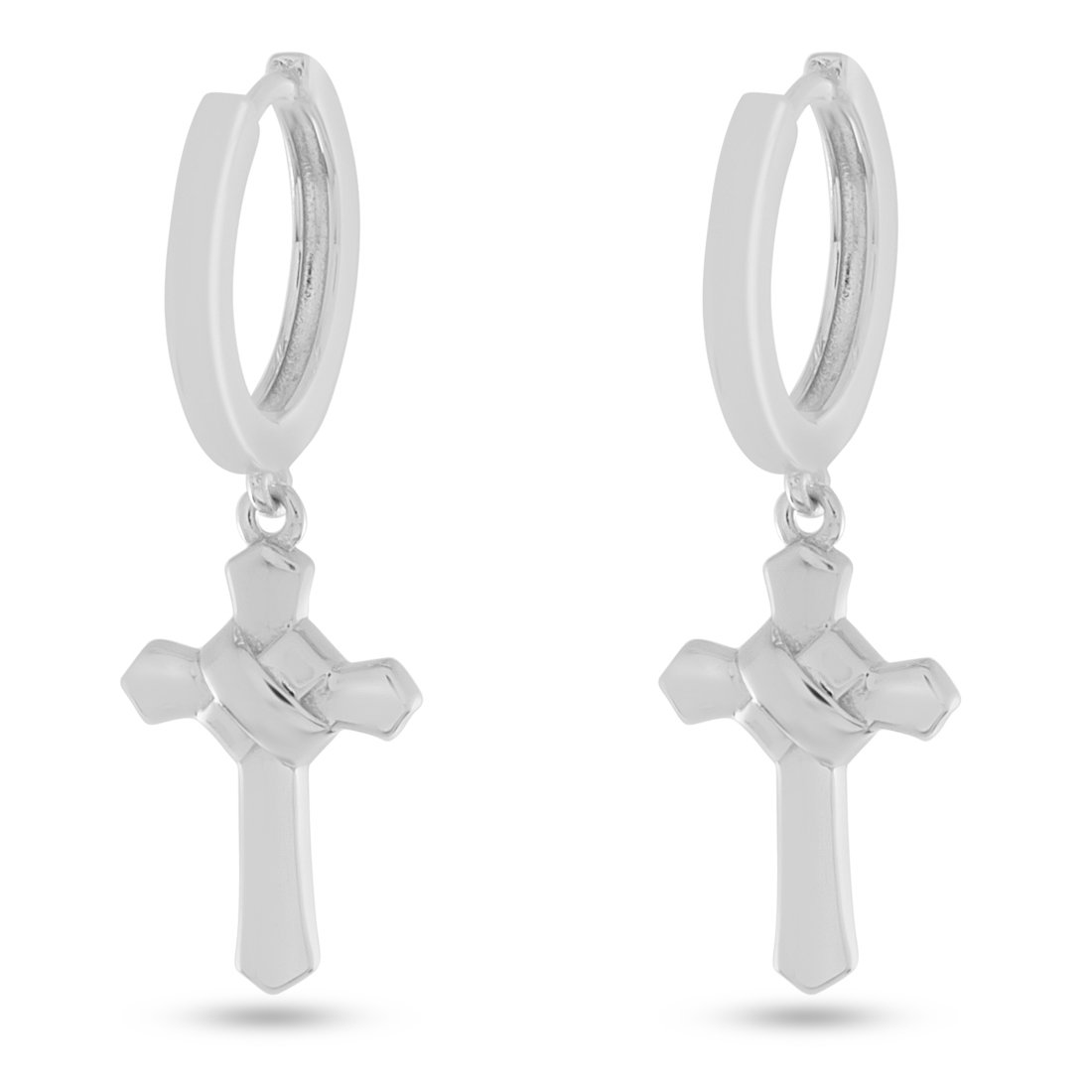 Wrapped Cross Earrings  in  by Kingices