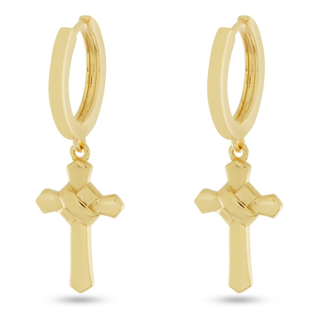 Wrapped Cross Earrings  in  by Kingices